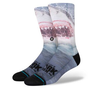 Stance Pearly Whites Crew Sock in Blue